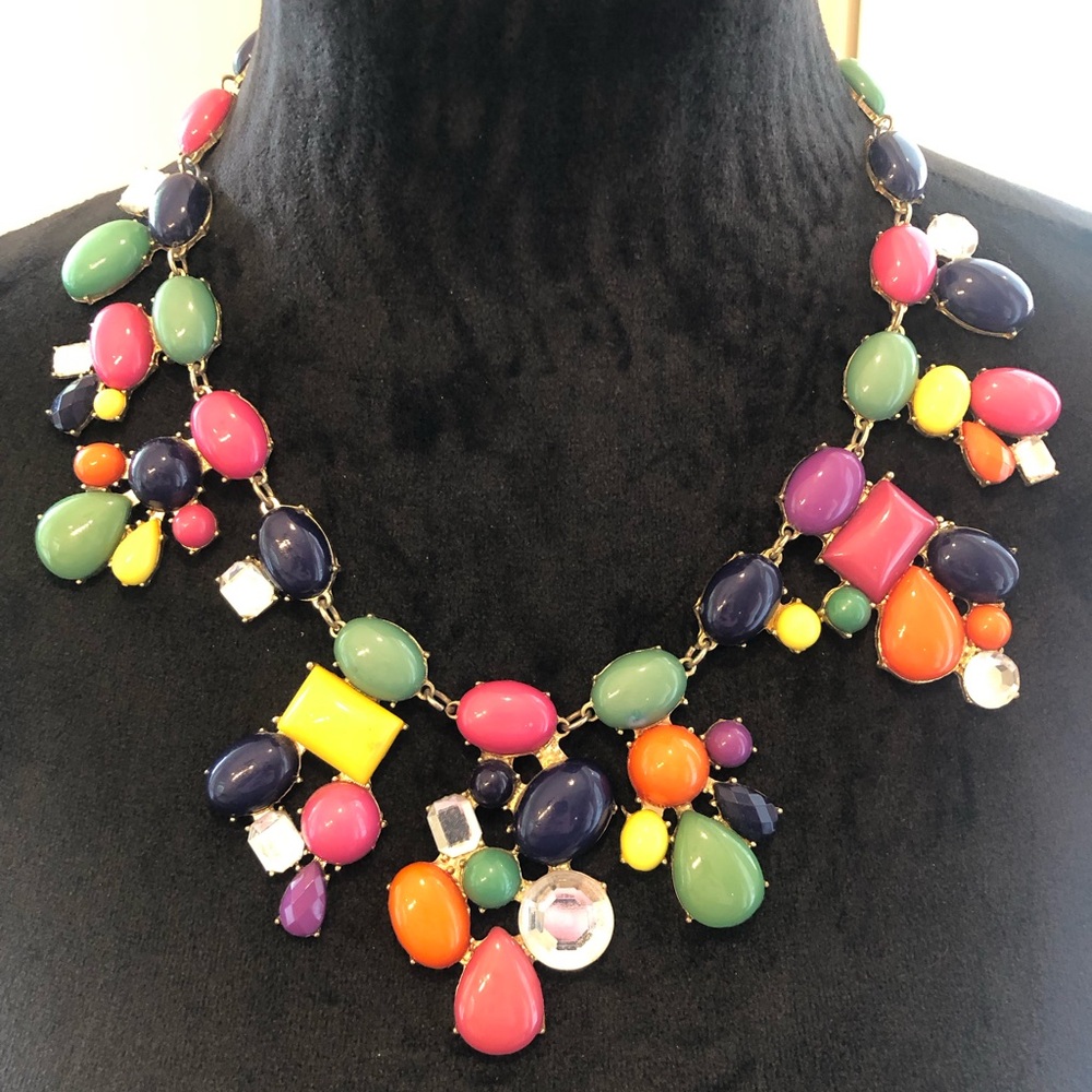 Colorful Statement Necklace - Picture 7 of 10